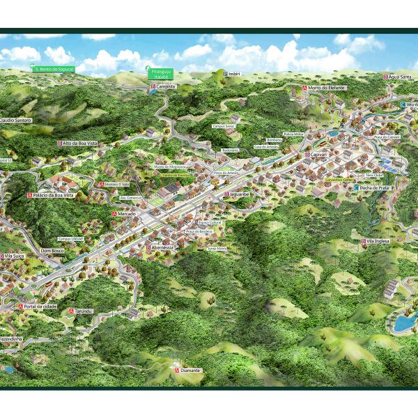 Mapa de Campos do Jordão 