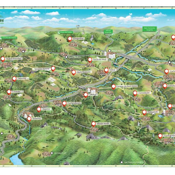 Mapa do Circuito Serras Verdes