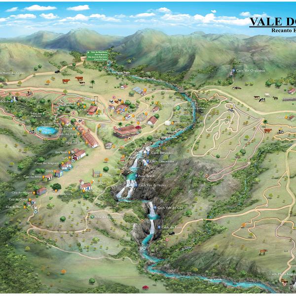 Mapa Vale do Céu - Serra da Canastra
