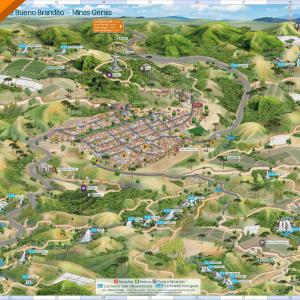 Mapa Turistico de Bueno Brandão MG