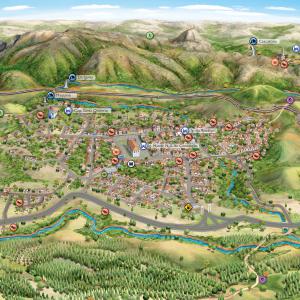 Mapa Turístico de Catas Altas MG