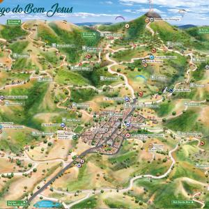 Mapa Turístico de Córrego do Bom Jesus MG